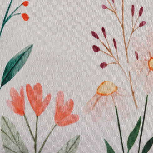 Personalised Floral Printed Structured Tote Bag