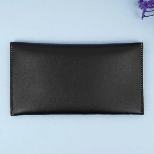 Personalised Women's Wallet With Charm - Black