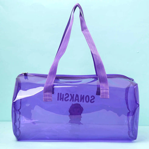 Personalized Kids Jelly Duffle Bag - Purple