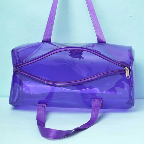 Personalized Kids Jelly Duffle Bag - Purple