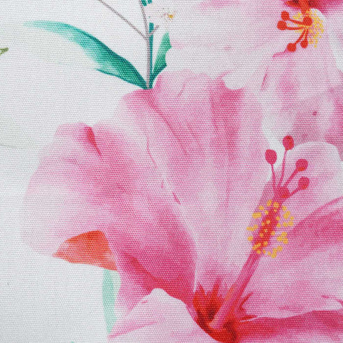 Personalised Pink Floral Printed Structured Tote Bag