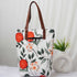 Personalised Floral Printed Structured Tote Bag