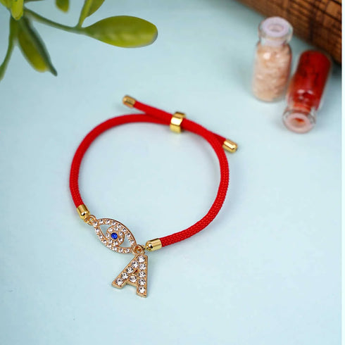 Personalised Initial Evil Eye Rakhi