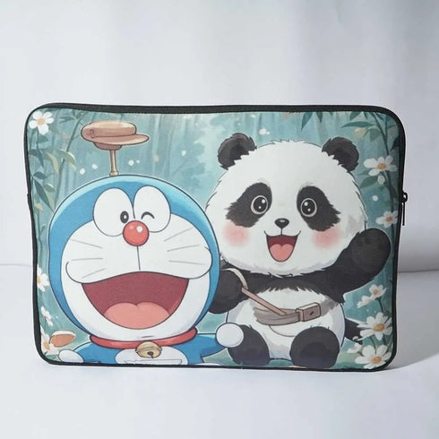 Personalised Panda Printed Kids Laptop Sleeve/Cove