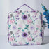 Personalized Floral Printed Makeup Bag Vanity Pouch for Women