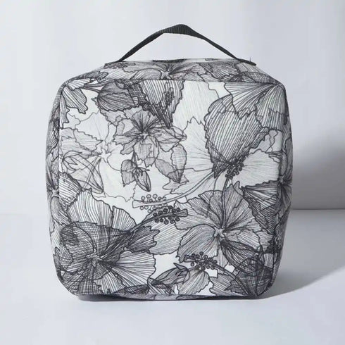 Personalized Floral Printed Makeup Bag Vanity Pouch for Women