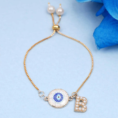 Personalized Initial Rakhi Bracelet