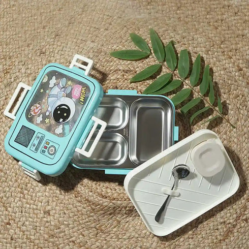 Personalized Kids Steel Compartment Lunch Box