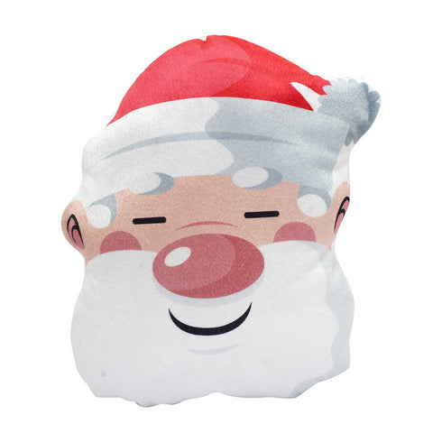 Stuffed Christmas Santa Claus Printed Pillow - Uncommongifts.in