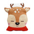 Stuffed Christmas Deer Printed Plush Cushion - Uncommongifts.in