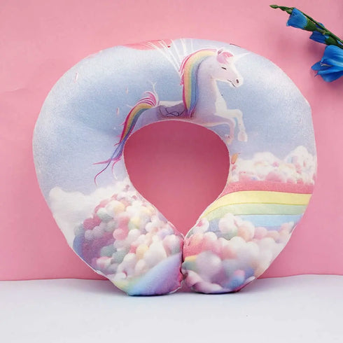 Personalised Unicorn Printed Neck Pillow Combo Gift Set