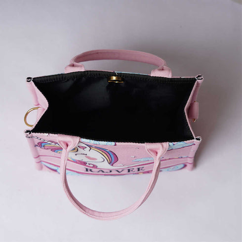 Personalised Unicorn Printed Sling Bag