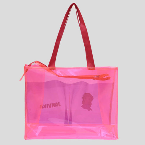 Personalised Kids Jelly Tote Bag - Blue/Pink