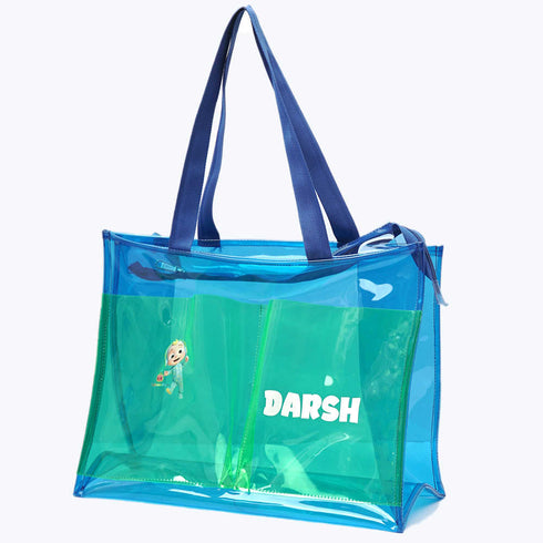 Personalised Kids Jelly Tote Bag - Blue
