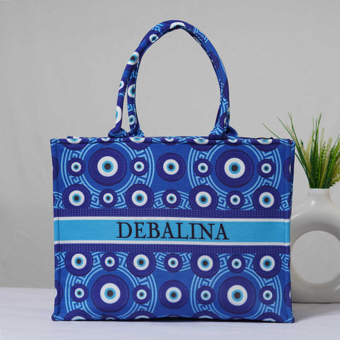 Personalised Evil Eye Printed Box Bag Combo Gift Set