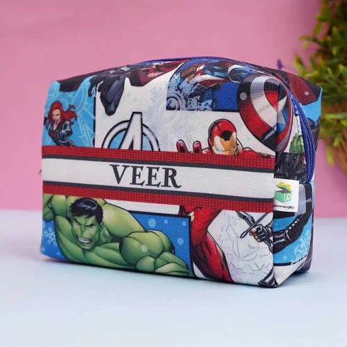 Personalized Cartoon Printed Box Pouch For Kids