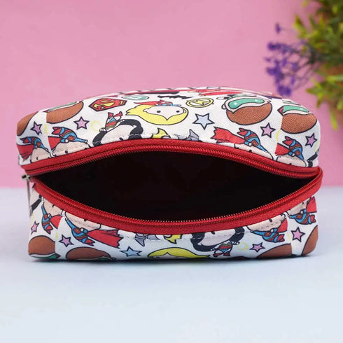 Personalized Cartoon Printed Box Pouch For Kids