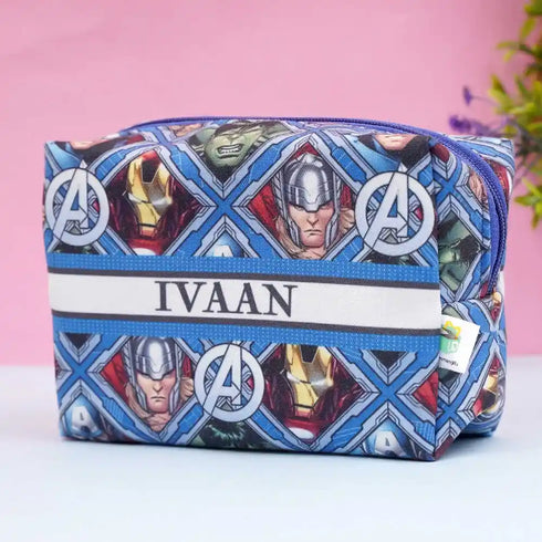 Personalized Cartoon Printed Box Pouch For Kids
