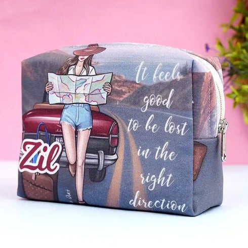 Personalized Printed Box Pouch For Women