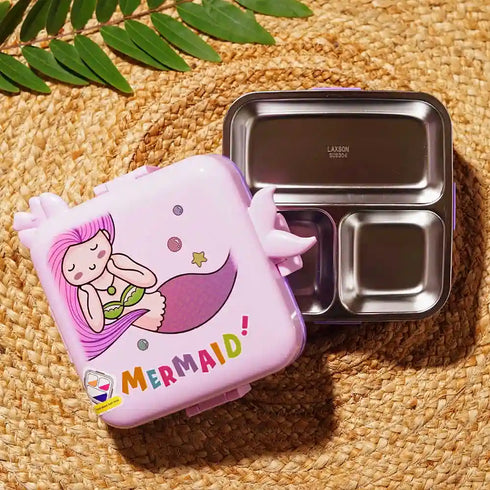 Personalized Kids Steel Compartment Lunch Box