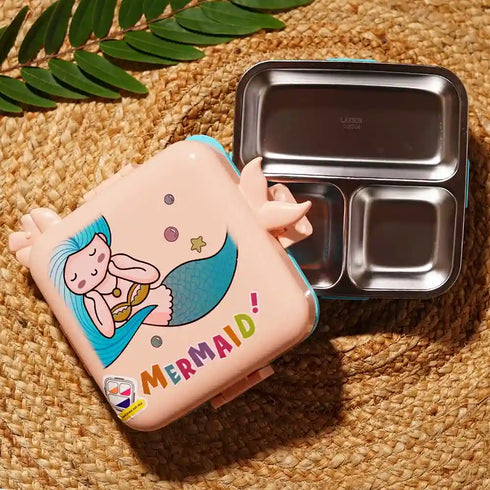 Personalized Kids Steel Compartment Lunch Box