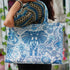 Blue Elephant Printed Customised Box Tote Bag - Uncommongifts.in