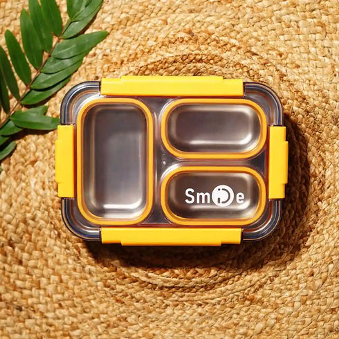 Personalized Partition Seal Lunch Box for Kids - Yellow