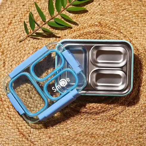 Personalized Partition Seal Lunch Box for Kids - Blue