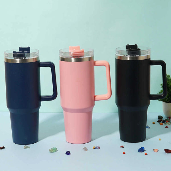 Personalized Stainless Steel Insulated Tumbler with Handle Mug