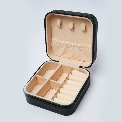 Personalized Organizer Jewellery Box for Women - Black
