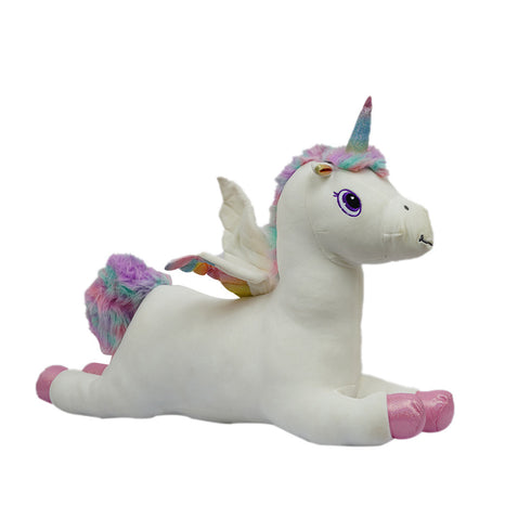 Glow Rainbow Unicorn with Wings Soft Toys - Uncommongifts.in