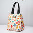 Leafs Printed Lunch Bag With Handle