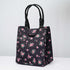 Small Rose Printed Lunch Bag With Handle