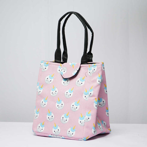 Unicorn Printed Lunch Bag With Handle