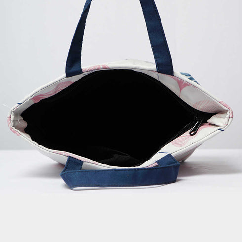 Floral Printed Lunch Bag With Handle