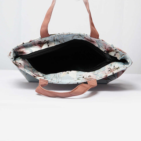 Floral Printed Lunch Bag With Handle