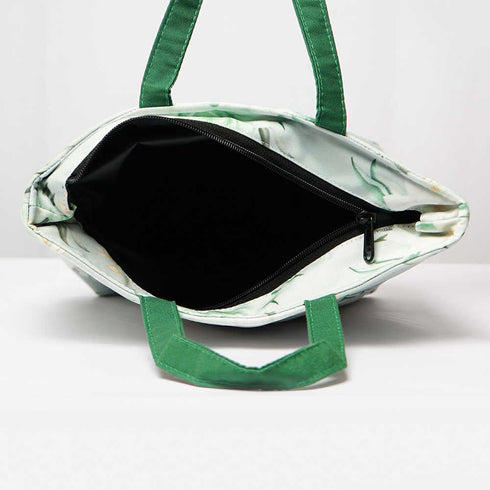 Floral Printed Lunch Bag With Handle