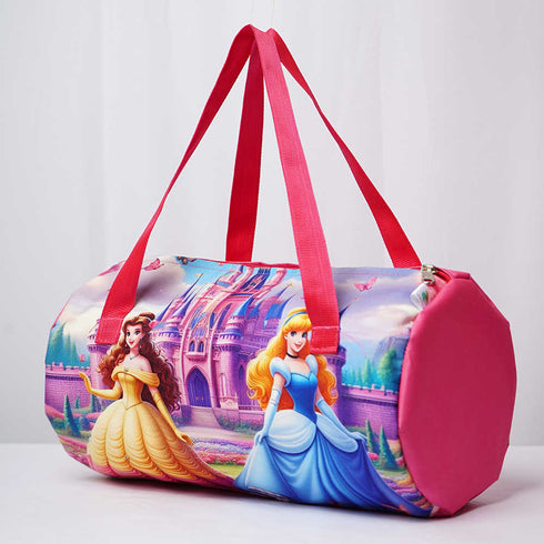 Personalised Princess Printed Kids Swimming Duffle Bag