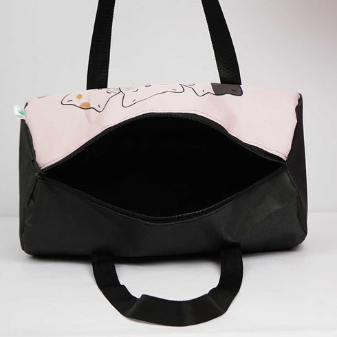 Personalised Cat Printed Kids Swimming Duffle Bag