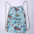 Car Printed Kids Drawstring Bag & Pencil Pouch Combo