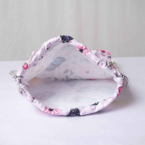 Butterfly Printed Kids Drawstring Bag & Pencil Pouch Combo