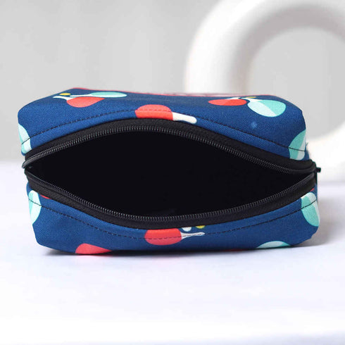 Personalised Blue Printed Box Pouch