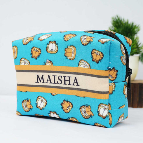 Personalised Cat Printed Kids Box Pouch
