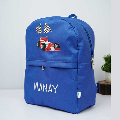 Personalized Car Printed Kids Backpack