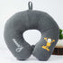 Personalised Cartoon Printed Kids Neck Pillow - Grey