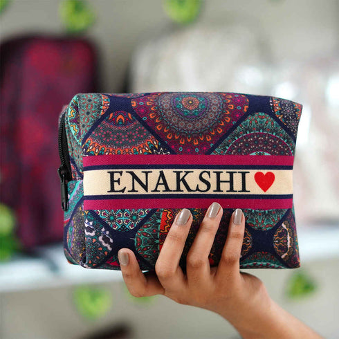 Personalised Mandala Box Pouch - Uncommongifts.in
