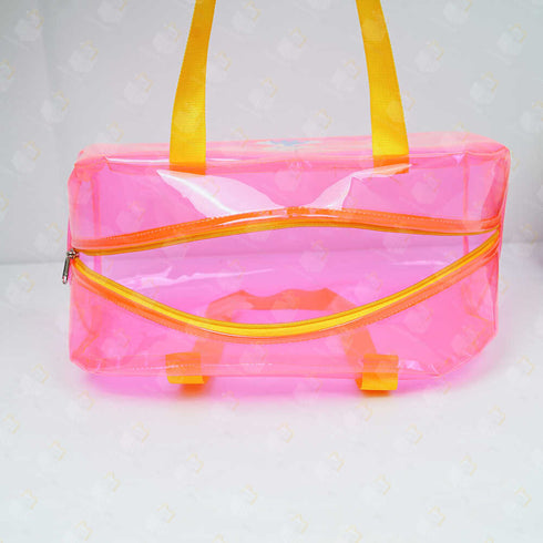 Personalised Kids Jelly Duffle Bag - Pink