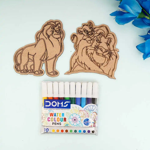 Personalised Crafting DIY MDF Cutout Keychain for Kids