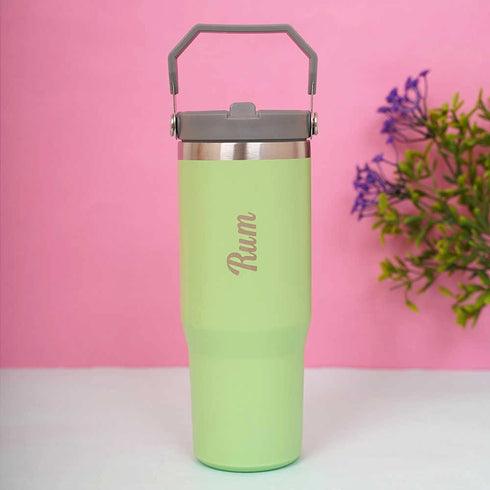 Personalized Handle Tumbler For Travel