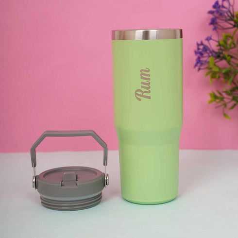 Personalized Handle Tumbler For Travel
